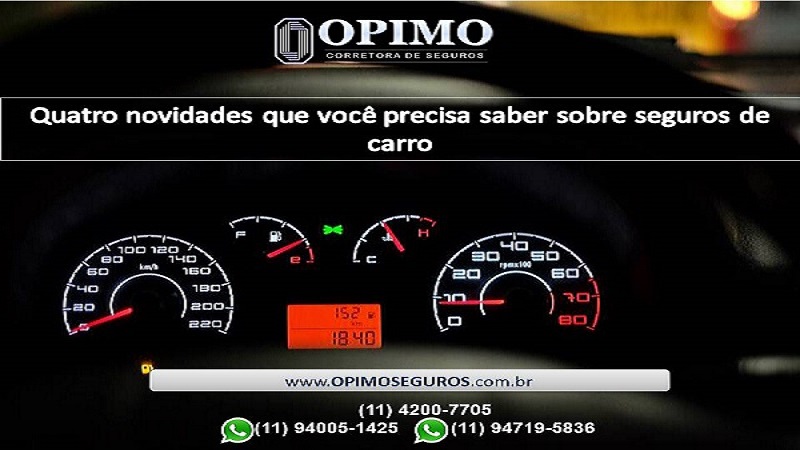 Quatro novidades que você precisa saber sobre seguros de carro